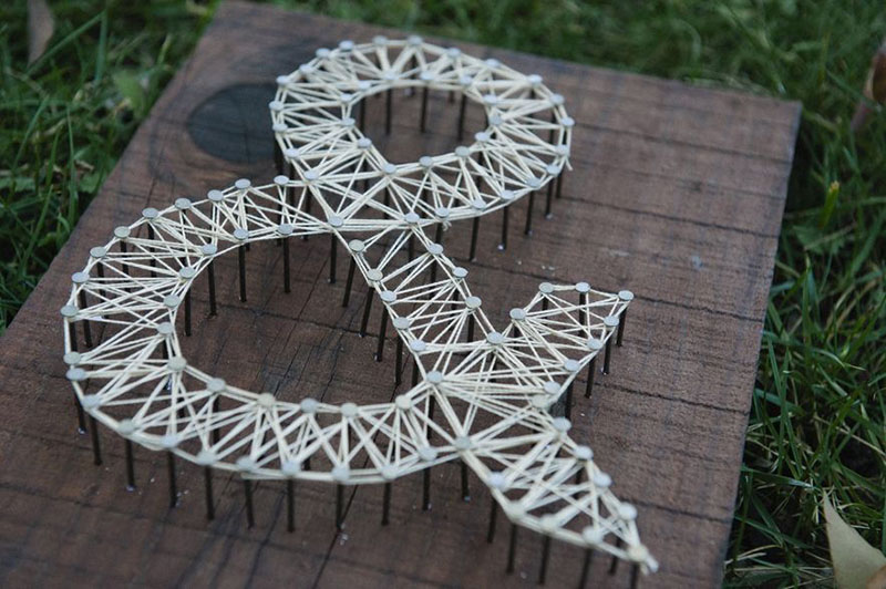 string art letra