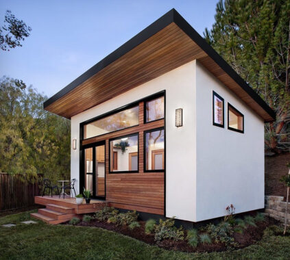 Exterior de uma tiny house