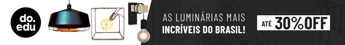 Promoção de luminária até 30% OFF